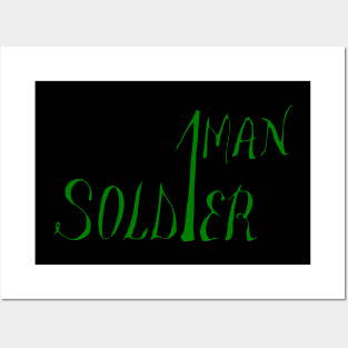 one man soldier Posters and Art